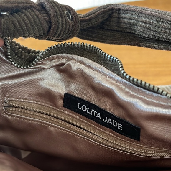 LOLITA JADE Brown Corduroy Handbag. Pet & Smoke Free Home. Like New. - Picture 4 of 5